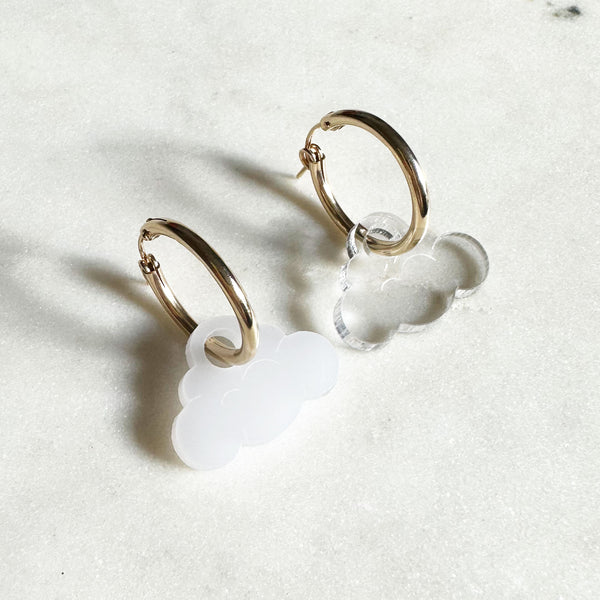 Cloudy hoops gold