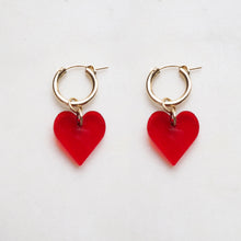 Charger l&#39;image dans la galerie, MIX &amp; Match HEART hoops small in 9 colours - AYR TAN
