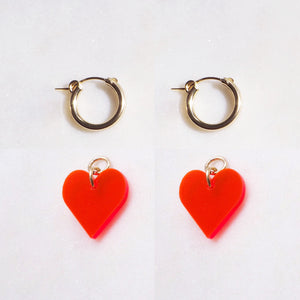 MIX & Match HEART hoops small in 9 colours - AYR TAN