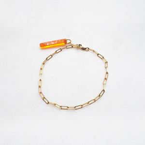 Naoussa link chain bracelet gold - AYR TAN