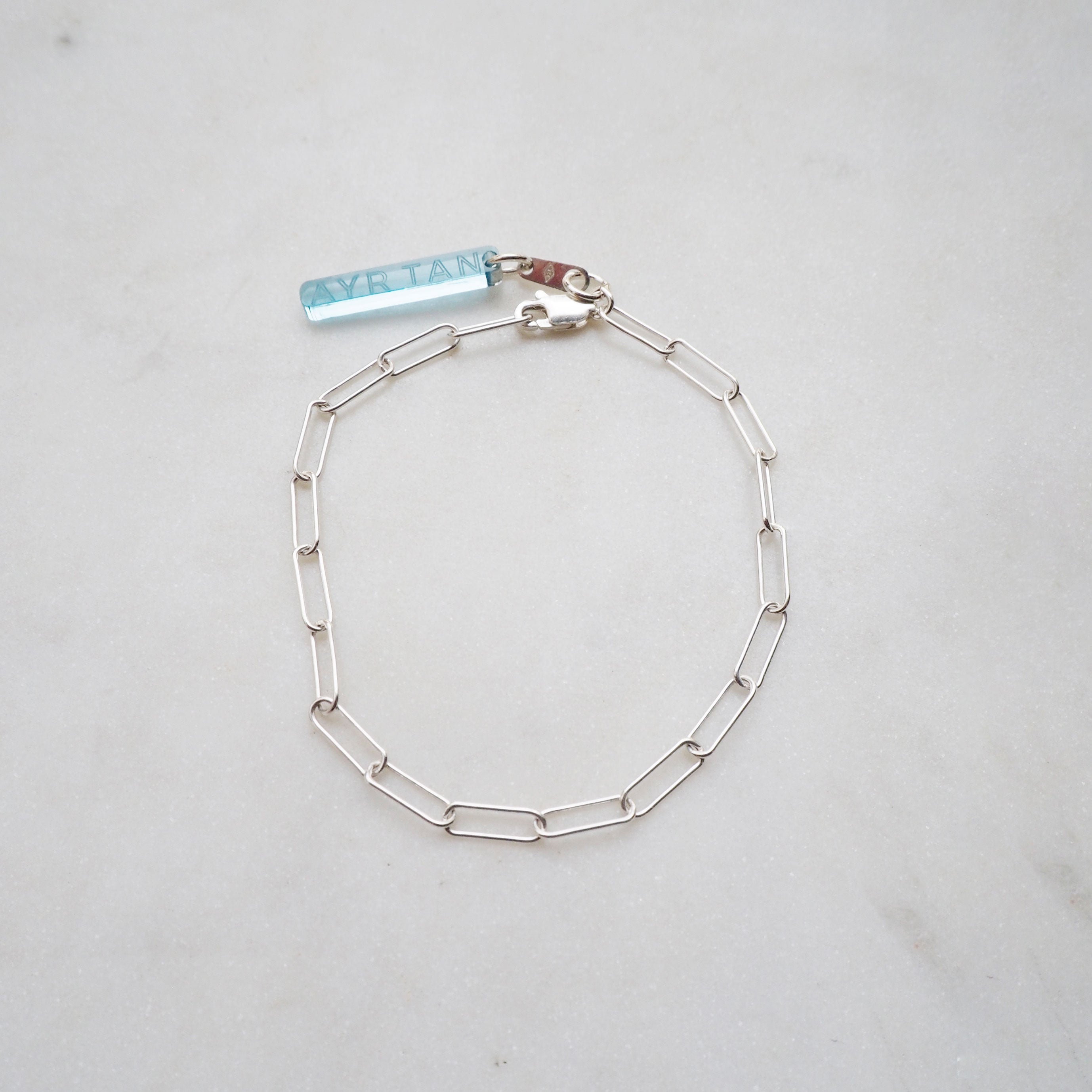 Fira link chain bracelet silver – AYR TAN