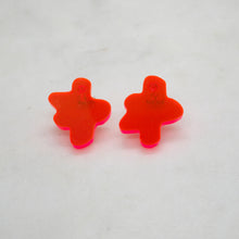 Load image into Gallery viewer, CORELLA blood orange mini stud earrings - AYR TAN
