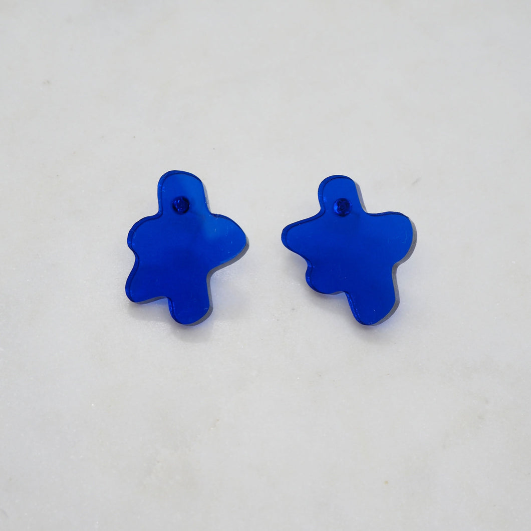 CORELLA ocean blue mini stud earrings - AYR TAN