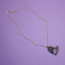Cargar imagen en el visor de la galería, MELTING HEART double recycled necklace gold - big - AYR TAN
