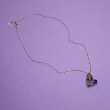 Cargar imagen en el visor de la galería, MELTING HEART double recycled necklace silver- small - AYR TAN
