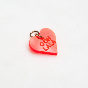 HEART "BIG LOVE" pendant pomegranate red - AYR TAN