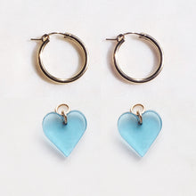 Carica l&#39;immagine nel visualizzatore di Gallery, MIX &amp; Match HEART hoops large in 9 colours - AYR TAN
