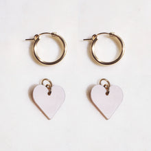 Charger l&#39;image dans la galerie, MIX &amp; Match HEART hoops medium in 9 colours - AYR TAN
