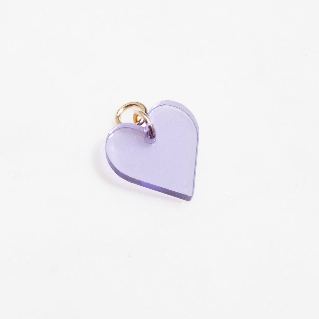 HEART pendant lilac - AYR TAN