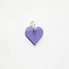Load image into Gallery viewer, HEART charm lilac silver/gold - AYR TAN
