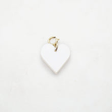 Carica l&#39;immagine nel visualizzatore di Gallery, HEART charm white silver/gold - AYR TAN
