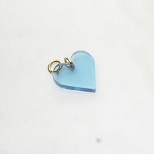 Load image into Gallery viewer, HEART charm sky silver/gold - AYR TAN
