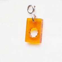 Load image into Gallery viewer, MINI STAR card charm lilac/sky/ tangerine in silver/gold - AYR TAN
