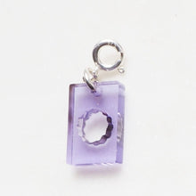 Load image into Gallery viewer, MINI STAR card charm lilac/sky/ tangerine in silver/gold - AYR TAN
